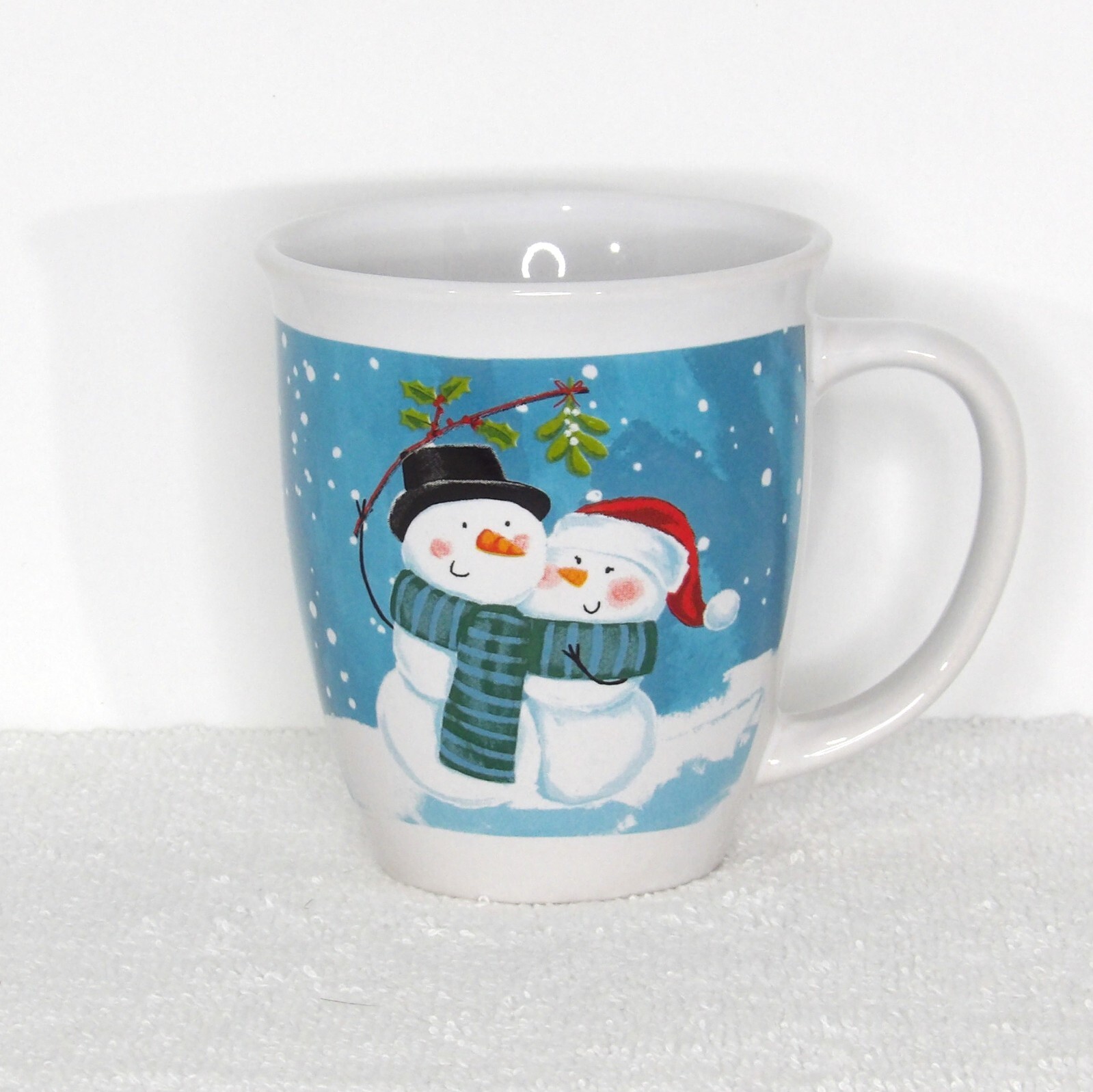 Royal Norfolk Snowman and Woman Mistletoe Christmas Coffee/Hot Chocolate Mug