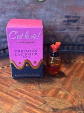 Vintage C’EST LA VIE! CHRISTIAN LACROIX EDT 10ml/0.34fl Oz Mini Perfume Splash
