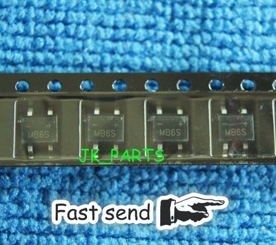 20pcs New MB6S B6S 0.5A 600V Rectifier Bridge Rectifier SMD