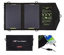 Solar Panel Foldable Power Bank USB Charger 10W Overcharge Protection
