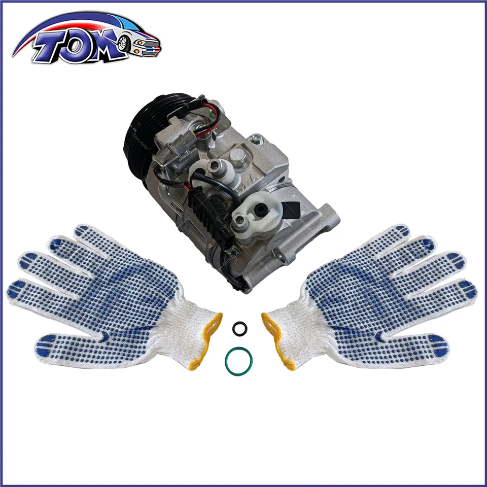 A/C Compressor w/6SBU16C Style&6-Groove Pulley for Mercedes-Benz C250 C300 12-15 - Image 4 of 4