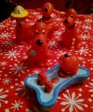 Clifford The Big Red Dog Figures 5 Pc Lot Scholastic Playfully Yours