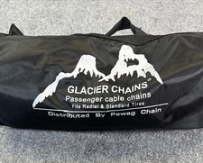 New Glacier Chains Passenger Cable Chains Tire Snow Chains Stock # 1042 One Pair