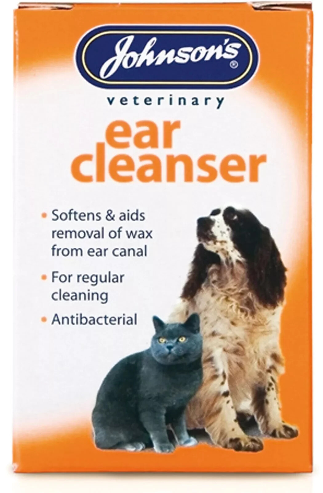 JOHNSON'S EAR CLEANSER EAR CLEANER ANTIBACTERIAL FOR CATS & DOGS  18ml