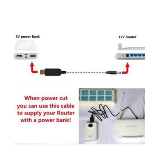 USB to DC Convert Cable 5V to 9V/12V Step-Up Cable Charging Lead 5.5*2.1mm - Picture 8 of 13