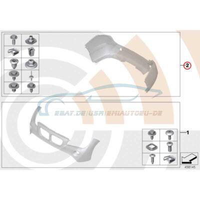 Original BMW 51122410288 - Satz Anbauteile Stossfänger hinten VALUE LINE X1
