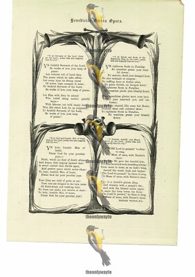 Diener & Demütige segnen den Herrn, Gedichte, R Wilton, Buchillustration