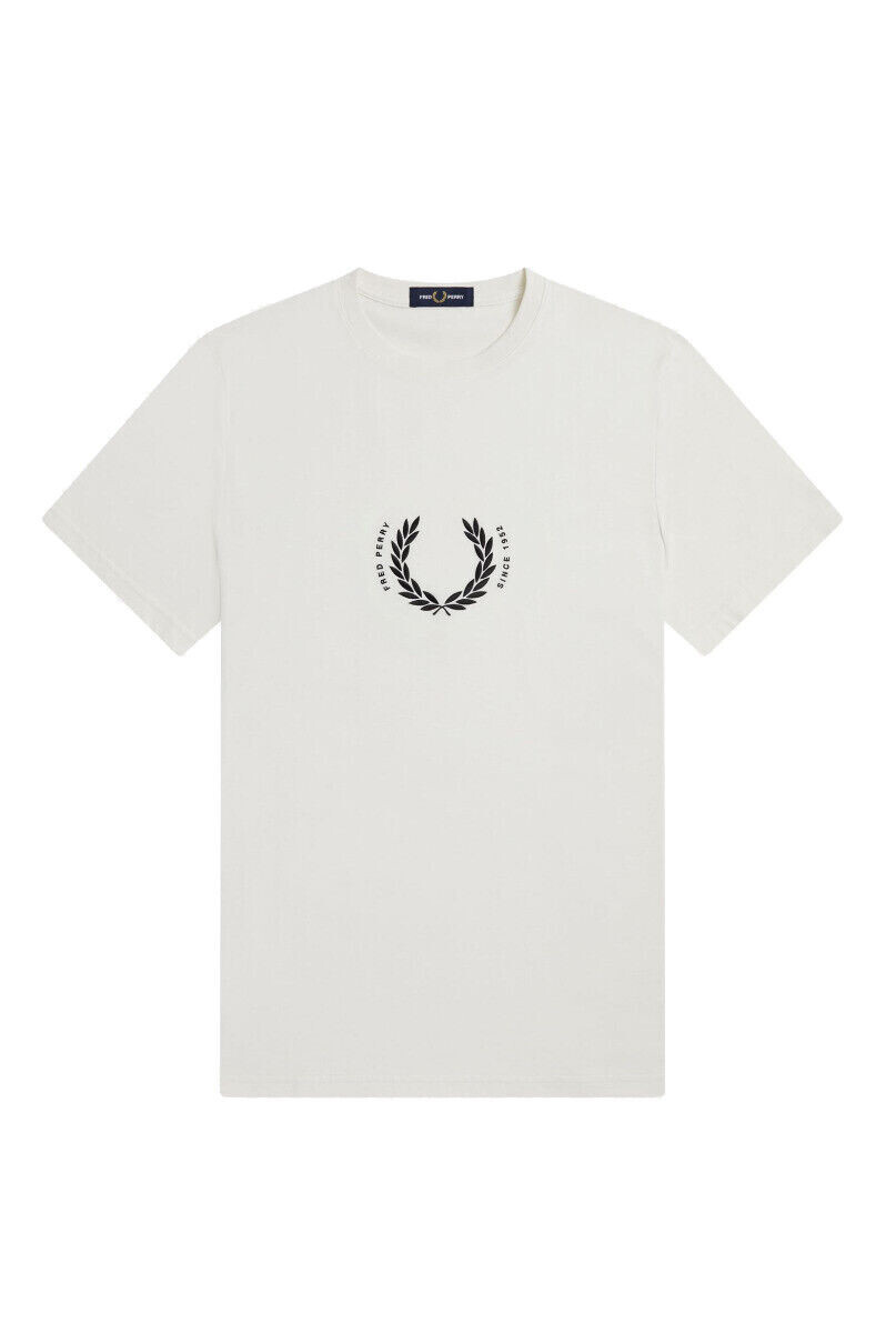 【関税送料込み】 FRED PERRY Circle Logo Authentic T-Shirt Fred Perry Circle Branding T-Shirt Snow White | eBay