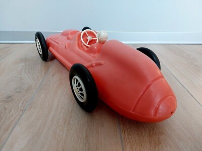 Vintage ÉNORME 55 cm Urss Blow Plastic Racing Voiture Jouet F1 Vintage Rétro - Instruments de musique