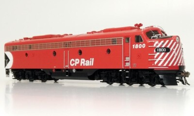 Rapido HO EMD E8A (DC/DCC/Sound): CP Rail - Action Red 5'' Stripes: #1802