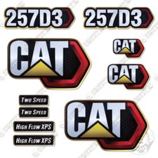 Fits Caterpillar 257D3 Decal Kit Skid Steer - 7 YEAR 3M OUTDOOR VINYL!
