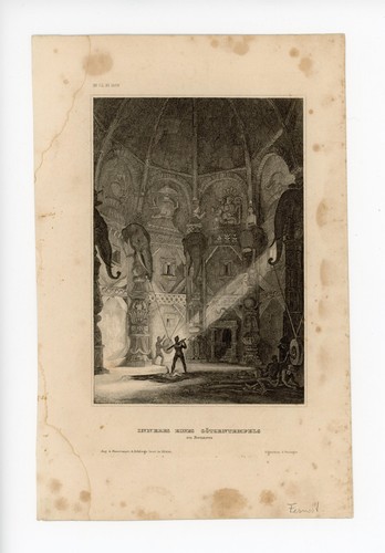 Interior de un templo de ídolos en Benarés India - Imagen 2 de 2