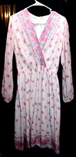 Midge Grant Pink Floral Size 12 Women's Dress