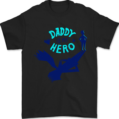 Daddy Is My Superheld Lustig Vatertag Herren Maglietta 100% Baumwoll