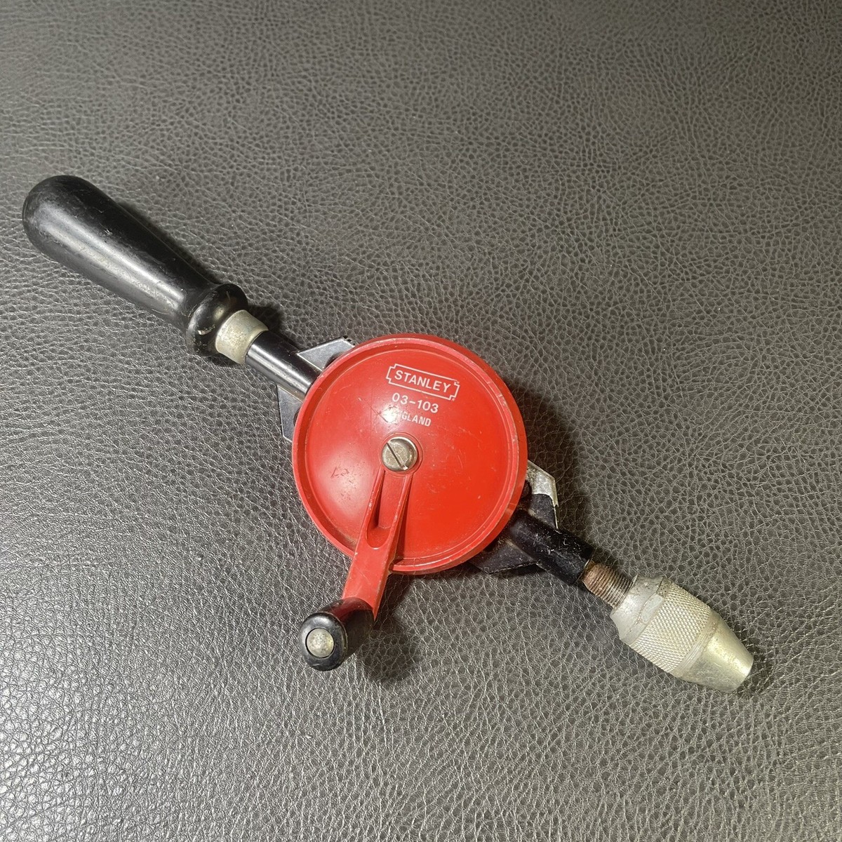 Vintage Stanley 03-103 Hand Drill Carpentry Woodwork Tool Made in