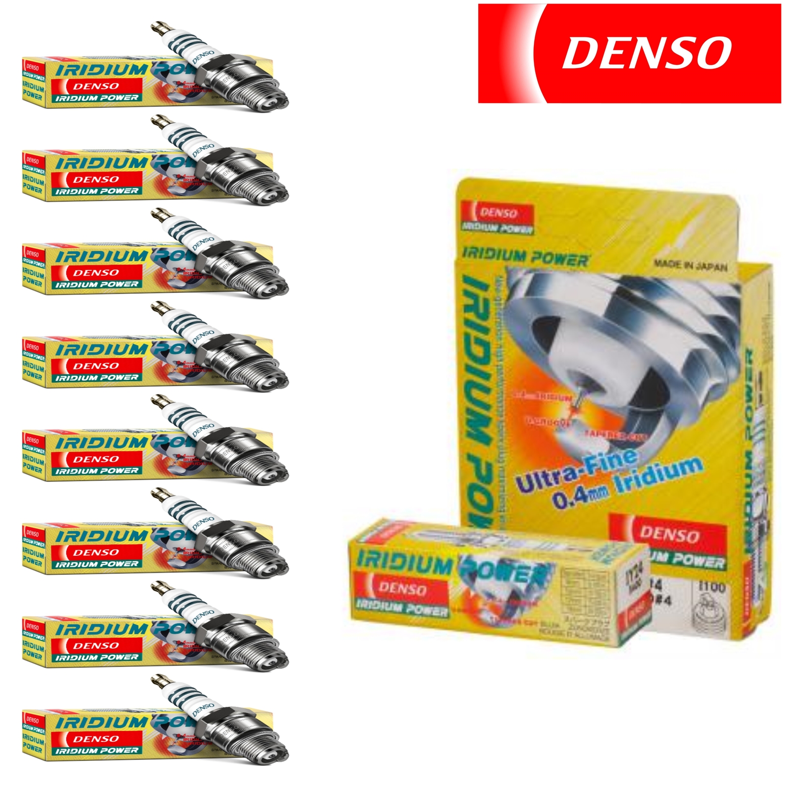8 Pack Denso Iridium Power Spark Plugs for Ferrari F355 3.5L V8 1999 Tune Up