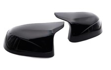 Horn Gloss Black Side Mirror Replacement Cover Cap Fits 14-18 F15 F16 X5 X6