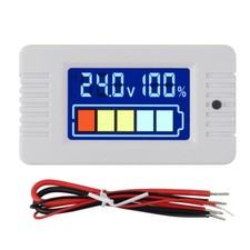 Digital LCD DC Battery Capacity Tester SOC Meter Voltmeter Monitor 0-100A
