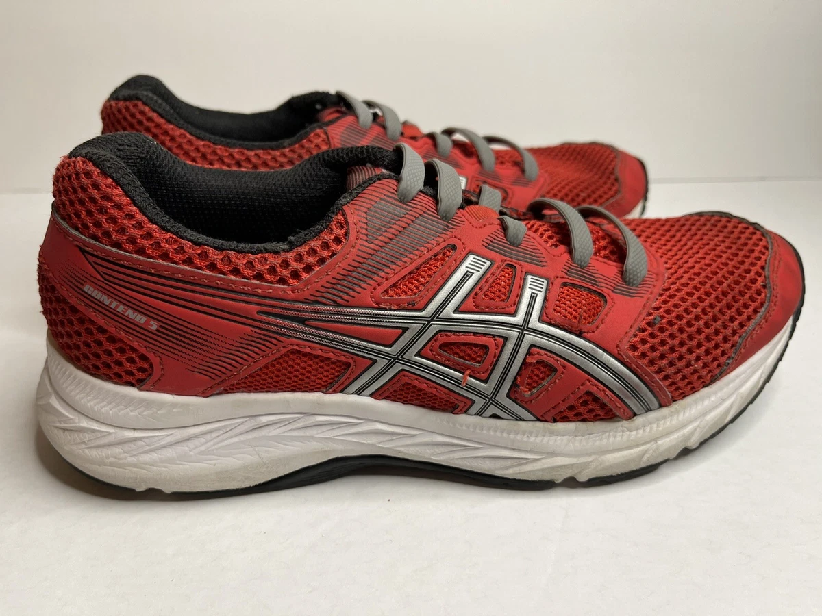 ASICS Kid s GEL Contend 5 GS Running Shoes 1014A049 Classic Red Silver Size 3.5