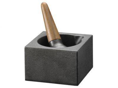 Skeppshult Mörser mit Stößel aus Gusseisen und Walnussholz 8 cm