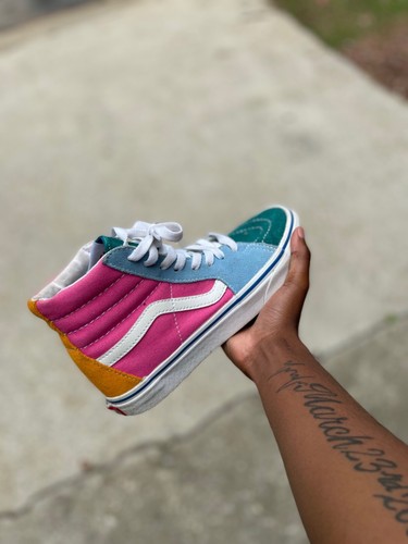Vans Sk8 MultiColor Hightop | eBay