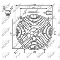 NRF 47752 LüFter MotorlüFter MotorküHler LüFtermotor LüFterrad KüHlerlüFter