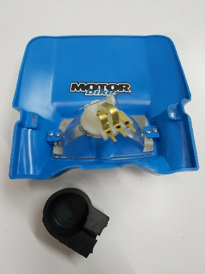 Bultaco Sherpa y Alpina Azul Trial Faros Máscara. Foto 3 de 3