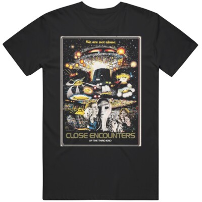 Close Encounters of The Third Kind Rare Movie Poster Retro Classic Movie Fan  T 
