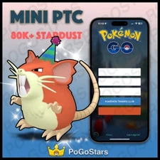 Pokémon PTC Go - Shiny Raticate Party Hat - 80K Stardust✨Read Description✨