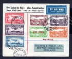 New Zealand - 1935 Airmail Set Francis Field First Day Cover with 1931 Full Set