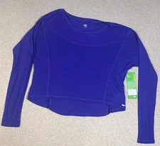 NWT Alo Captivate Long Sleeve Shirt Womens Size Small Perfect Purple Yoga Gym 