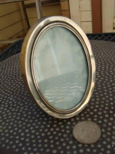 vintage oval Lunt sterling frame 3.5 x 2.5 1185