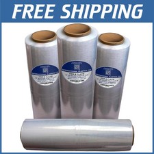 Industrial Strength 18" Stretch Film 1500ft 80 Gauge 4 Pack