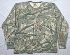 VTG Russell Outdoors Mossy Oak Treestand Pocket Long Sleeve T-Shirt Mens Medium 