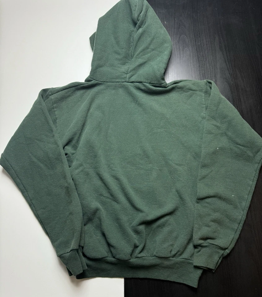 Sudadera con Capucha Miami Hurricanes Juvenil Talla PEQUEÑA Verde Hanes Y2K Foto 2 de 4