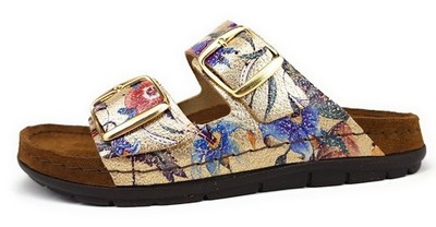 Rohde Rodigo Damenschuhe Hausschuhe Pantolette Gold Freizeit