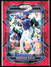2023 Panini Prizm Red Ice Prizms #54 Brennen Davis Chicago Cubs