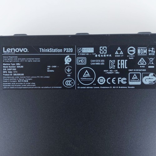 Lenovo ThinkStation P320 PC Xeon E3-1230 V6 3.5GHz 16GB RAM No SSD/HDD Tested - 第 13/16 張圖片