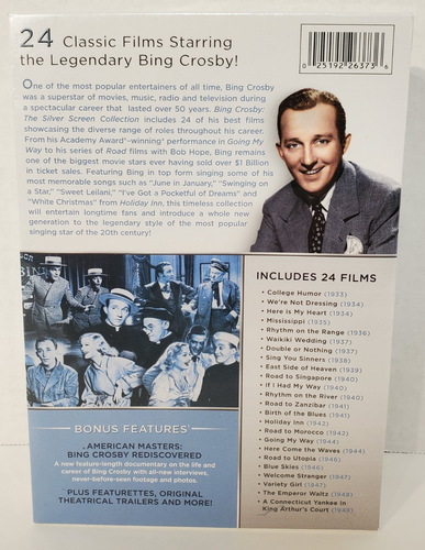 Bing Crosby The Silver Screen Collection (DVD 24-film set, Bing & Bob, 30s, 40s) - Picture 2 of 4