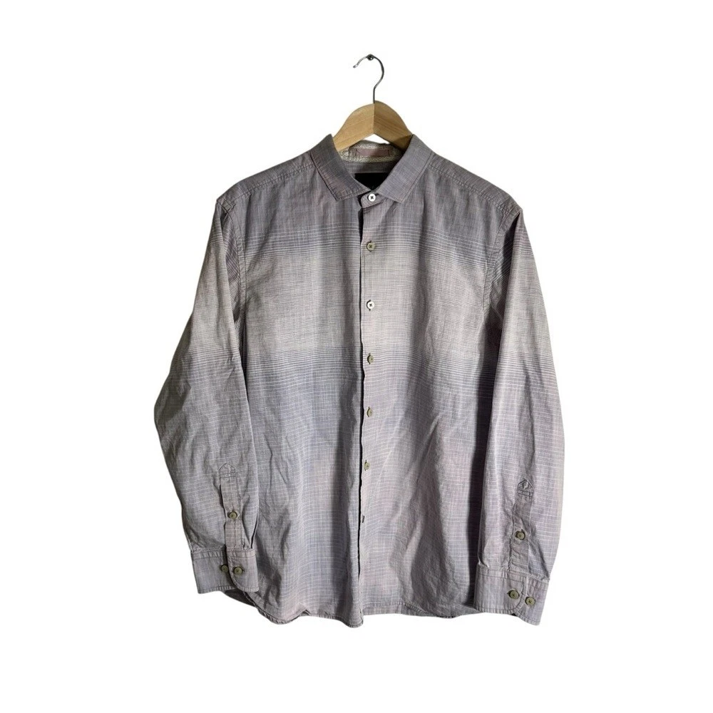 Tommy Bahama Men's Button Down Shirt Cotton Striped Beach Casual Size Medium