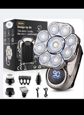 9D Electric Head Shaver for Bald Men, Upgraded 5-in-1 Head Shaver for Bald Men