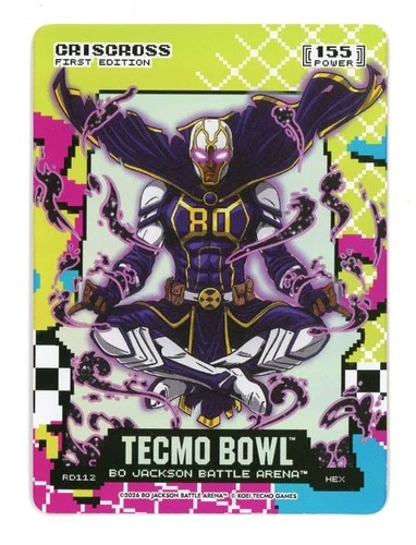 Battle Arena Tecmo Bowl Criscross Cris Carter Hex 80\'s 8-Bit Rad Battlefoil SSP