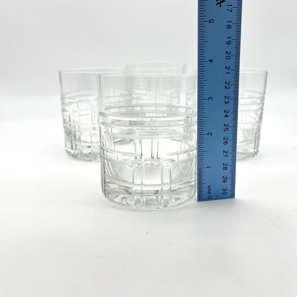 Lenox 眼镜 4 件套切割水晶酒吧酒杯美国制造格伦格子风格 — 第 3/4 张图片