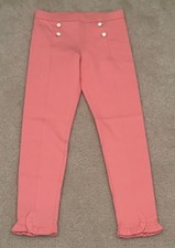 Janie  Jack - Light Pink/Coral Leggings Size 12 