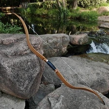 AF Archery Oak & Bamboo Tatar Recurve Bow 54" 20-55lbs Traditional Horse Bow