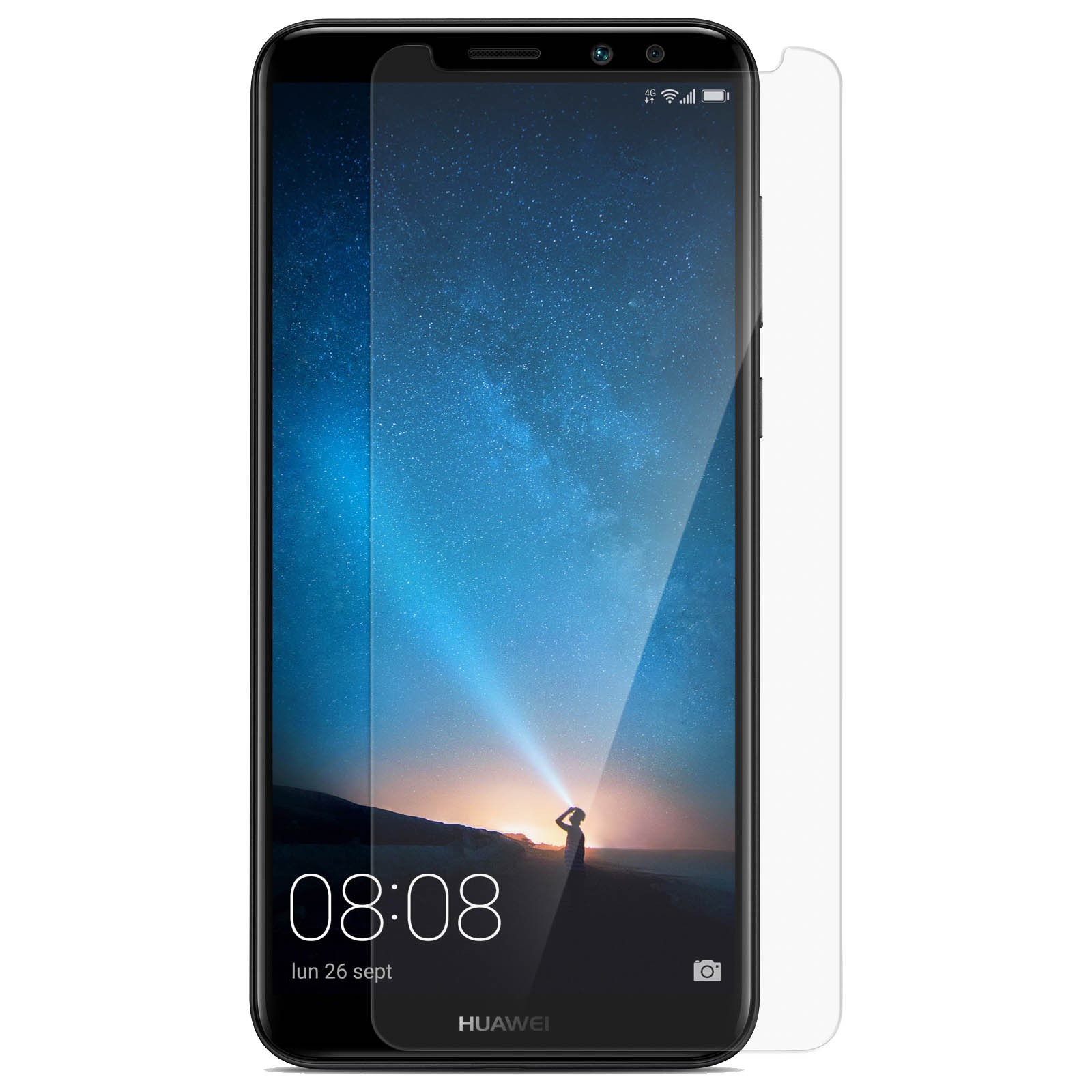 Film de protection en verre trempé 9H transparent pour Huawei Mate 10 Lite