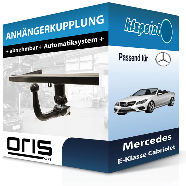 für Mercedes E-Klasse Cabriolet 10- Oris AnhäNgerkupplung Abnehmbar Neu-image