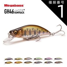 Fishing Lure Type 1 AL indicator Yamame 46mm Megabass lure MEGABASS GH46 HUMPBA