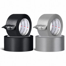 KANAL GER&Auml;USCHARM PAKET VERPACKUNGSBAND SCHWARZ & SILBER (ALLE PACKUNGSGR&Ouml;SSEN) 45 MM X 50 M