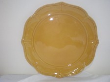Pierre Deux French Country 13" Yellow Scalloped Charger Plate Platter Tray